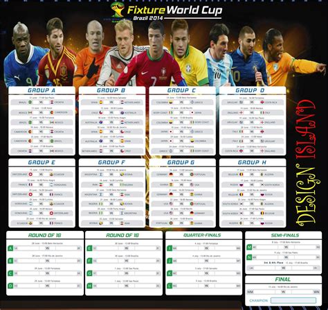 world cup brazil soccer schedule